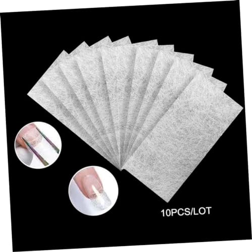 Nail Fiberglass 10pcs Fiberglass Nail Kit Fiberglass Nail Fibre Nail for Nail Extension Glases Clear Glass Glassine Fiber Clear Acrylic Nail Tips Miss White Major Nail Set - Image 4