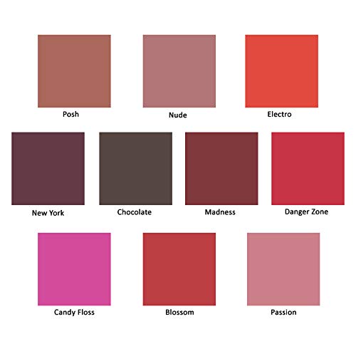 Mellow Long Lasting Matte Lipstick (Danger Zone) - Smudge Proof, Moisturizing, Non Sticky Lip Stick - Glides Smoothly - Vegan, Cruelty Free & Paraben Free - Lip Makeup Cosmetics - Danger Zone - Image 3