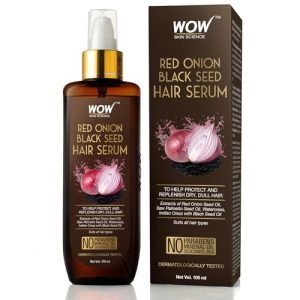 W'OW S'kin Scie'nce Non Sticky Onion Hair Serum For Hair Growth | Frizz Free Smooth Hair| Dry And Dull Hair - 100ml