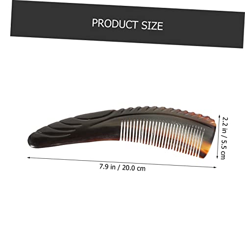 Handmade Buffalo Horn Anti-static Travel Comb for Hair and Scalp Massage - Image 9