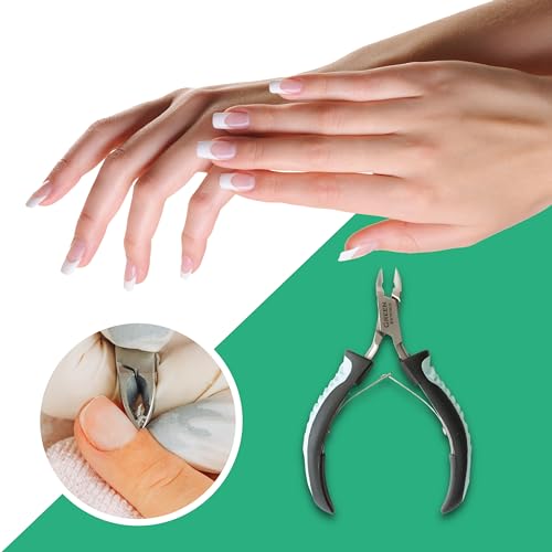 Professional Stainless Steel Cuticle Trimmer with Non-Slip Grip Handle for Nail Care - Image 7
