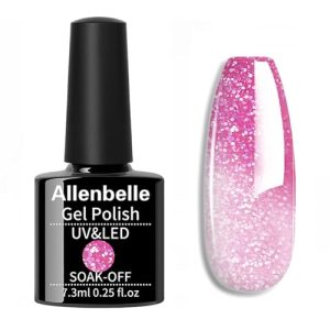 10ml Color Changing Gel Nail Polish Set Pink to White Temperature Sensitive