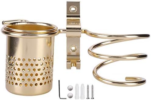 Estink Wall Mounted Hair Dryer Holder, Space Aluminum Organizer for Bathroom, 5kg Capacity