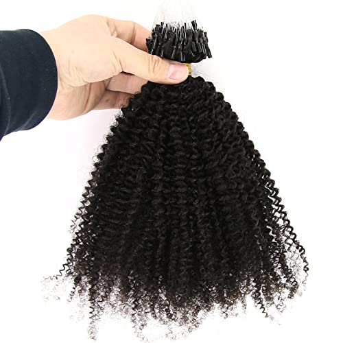 ZigZag Hair Afro Kinky Curly Micro Rings Loop Extensions 100g 14inch 4B 4C - Image 2