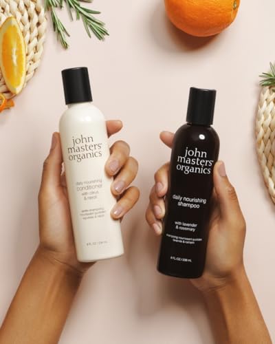 John Masters Organics Daily Nourishing Conditioner 8 oz I 70%+ Organic Ingredients I Silicone-Free I Leave-In Detangler I Plant-Based, 8 Fl Oz (Pack of 1) - Image 5