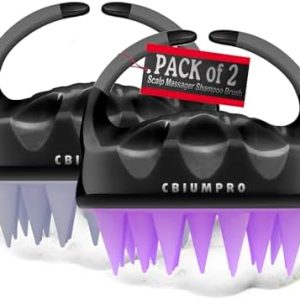 Cbiumpro Scalp Scrubber and Massager Set 2pc for Hair Care & Relaxation