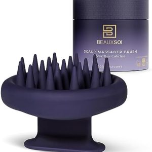 Purple Silicone Scalp Massager Brush for Enhanced Hair Growth Gentle and Effective