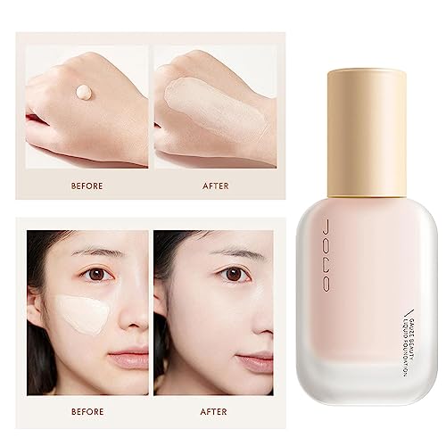 JOCO Foundation, JOCO Liquid Foundation, JOCO Korean Foundation Cream,Lightweight Concealing Moisturizing Long-Lasting Liquid, for All Skin Type (2 Pcs 101#) - Image 6