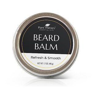 Plant Therapy Hair Therapy Refresh & Smooth Beard Balm 1.7 oz Tin, Hydrating & Rejuvenating, Soften and Smooth Your Beard With Shea Butter, Argan Oil, & Millet Seed