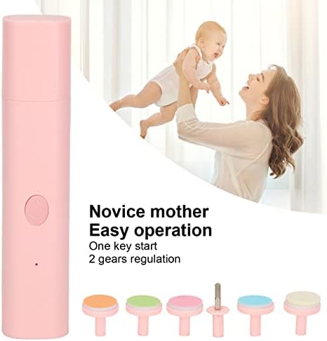 Nail Grinder Electric Nail File Set, Professional Manicure Pedicure Grinder, Manicure Pedicure Polishing Shape Tools Design for Home Salon Use for Women Men Baby Pets(Pink) - Image 6