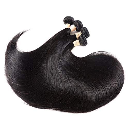 Brazilian Virgin Straight Hair 4 Bundles 100% Unprocessed Human Hair Bundles Straight Hair Extensions Double Strong Weft (22 22 24 24, Straight Hair) - Image 7