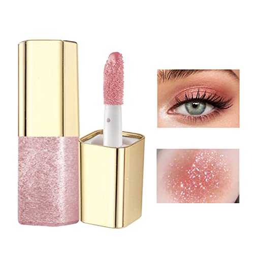 Eyeshadow Makeup Glitter Eye Shadow Palette Liquid Eyeshadow One-Swipe Coverage Longwearing Flake-Proof Lightweight Quick Dry Waterproof for Creating High-Impact Warehouse Sale Clearance