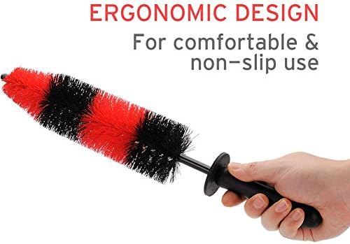 Long Handle Soft Bristle Wheel Rim Brush for Scratch-Free Car Washing and Detailing - Image 5