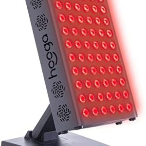 Hooga Red Light Therapy 660nm 850nm Red Near Infrared, Dual Chip Flicker Free LEDs, PRO Series, Adjustable Stand, 60 LEDs, Clinical Grade for Energy, Pain, Skin, Recovery, Performance. PRO300.