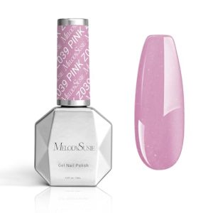 MelodySusie Thick Gel Nail Polish,15ML Sweet Pink Shimmer Glitter Nails Soak Off UV LED Sparkle Gel Polish Nail Art Manicure Salon DIY Nail Design Decoration at Home Gift for Women-z039