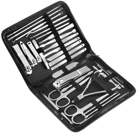 30-Piece Home Nail Care Set with Manicure Scissors and Toenail Tools