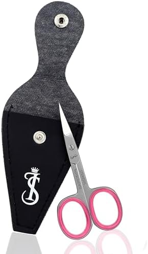 Curved Stainless Steel Eyebrow, Cuticle, Eyelash, and Nose Hair Trimmer Scissors - Small Size for Him and Her - Image 9