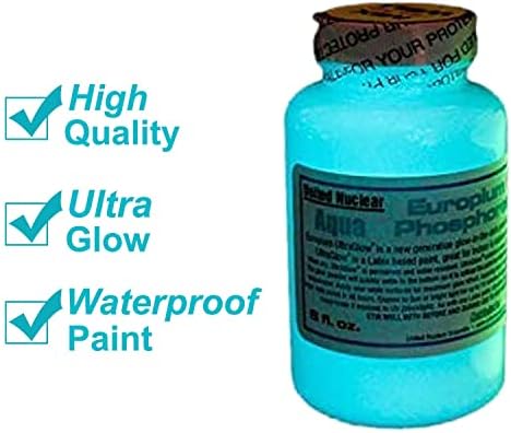 Europium Ultra Glow in the Dark Phosphorescent Paint (4 ounce) - Image 2
