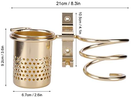 Estink Wall Mounted Hair Dryer Holder, Space Aluminum Organizer for Bathroom, 5kg Capacity - Image 5