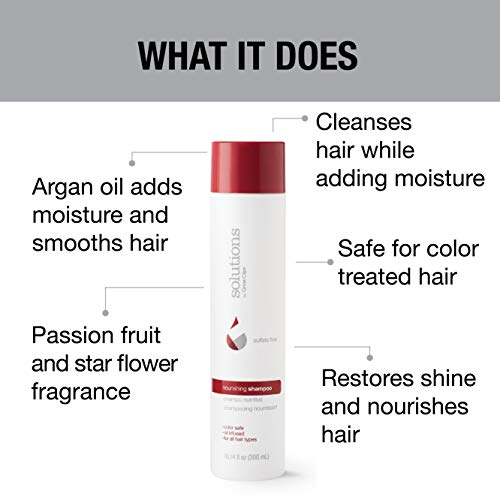 GREAT CLIPS Solutions Nourishing Shampoo 10oz | Argan Oil | Sulfate and Paraben Free | Moisturizes and Restores Shine | Safe for Color-treated Hair - Image 5