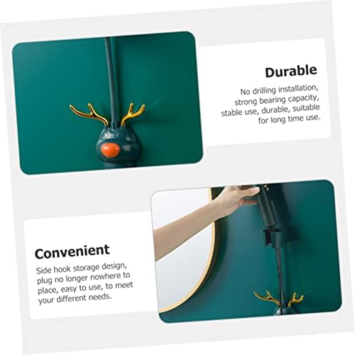 stand up hair dryer storage rack shelf abs hair dryer stand holder hands free wall bracket home blow dryer rack Hair Dryer Holder tool wall hair dryer stand Wall-mounted - Image 4