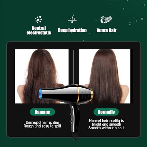 Fast Drying 𝐁𝐥𝐨𝐰𝐃𝐫𝐲𝐞𝐫 - Lightweight Electric 𝐇𝐚𝐢𝐫𝐝𝐫𝐲𝐞𝐫 - 𝐇𝐚𝐢𝐫𝐃𝐫𝐲𝐞𝐫 with Attachments - Constant Temperature Protection - Portable 𝐇𝐚𝐢𝐫𝐝𝐫𝐲𝐞𝐫 for - Image 5