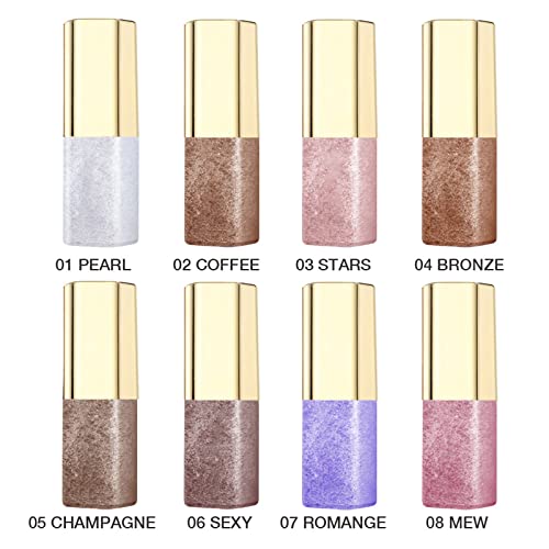 Eyeshadow Makeup Glitter Eye Shadow Palette Liquid Eyeshadow One-Swipe Coverage Longwearing Flake-Proof Lightweight Quick Dry Waterproof for Creating High-Impact Warehouse Sale Clearance - Image 4