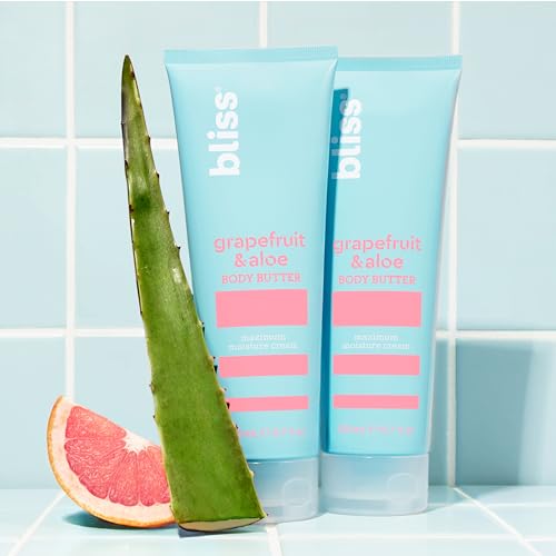 Bliss Body Butter - Grapefruit and Aloe - Maximum Moisture Cream - 6.7 Fl Oz - Body Lotion for Dry Skin - Long-Lasting Moisturizer for Women & Men - Vegan and Cruelty-Free - Image 6