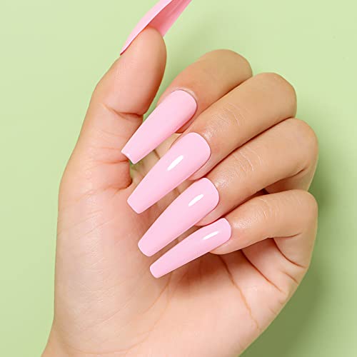 AIMEILI Hema Free Milky Pink Gel Nail Polish Soak Off Pink Nail Gel Polish Varnish Nail Art Color -485 10ml - Image 7