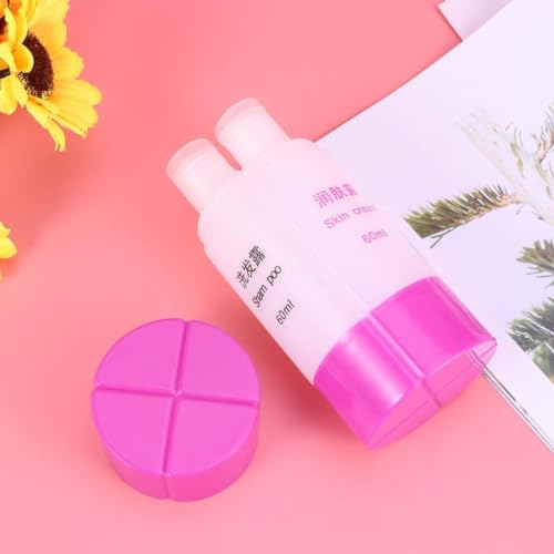 Housoutil Travel Bottle, 4-in-1 Leak-Proof Bottle for Travel Gym Camping, Carry-On Travel Toiletries Bottle Travel Accessories for Shampoo Conditioner Lotion Body Wash -Purple - Image 7