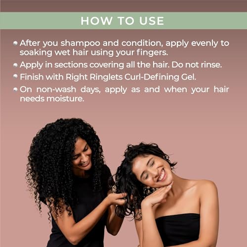 Leave-in Conditioner for Curly, Wavy and Coily Hair | Leave-in Cream For Men & Women | Baobab Oil, Mongongo Oil, Quinoa & Rosemary | 237ml - Image 5