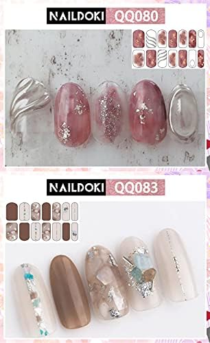 12 Sheets Women's Girls Self-Adhesive Gel Nail Art Decals Stickers for Manicures - Image 3