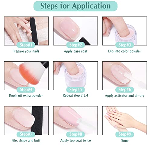 Clear Dip Powder Nail Color, 2.1oz/60g Ultra Capacity, Dipping Nail Powder Refill Set for Nail Salon/DIY at Home - Image 9