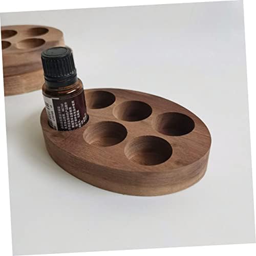 FRCOLOR Wooden Essential Oil Holder Multi-Slot Storage for Bottles and Nail Polish - Image 5