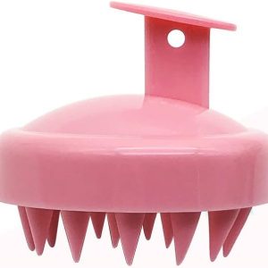 Shampoo Brush Scalp Care Hair Brush & Body Brush, with Soft Silicone Scalp Massager, Scrubber for Shower, Used for Wet & Dry Use Women Men Child Dandruff Removal and Hair Growth (Pink)
