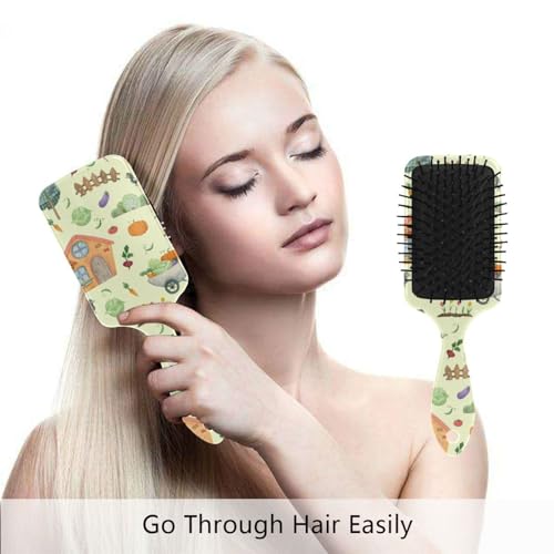 Anti-static Paddle Hair Brush with Air Cushion for Men and Women Adding Shine - Image 4