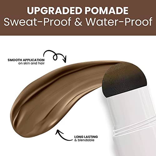 Eyebrow Stamp Stencil Kit (Blonde), Eyebrow Stamp Pomade with 24 Reusable Thin & Thick Brow Stencils, Eyebrow Stencils Shaping Kit Definer for Natural Look - Image 2