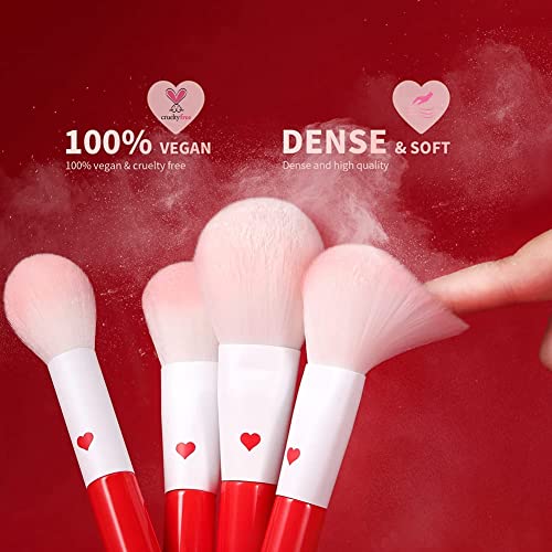 Docolor Professional Makeup Brushes Set 32Pcs Make up Brushes Premium Kabuki Foundation Blending Face Powder Blush Contour Eye Shadows Eyebrow Eyeliner Make Up Brush Gift Kit - Image 4