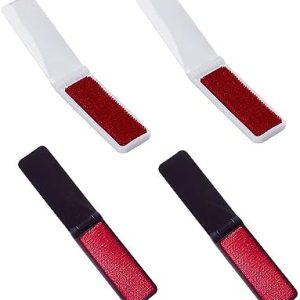 4 Pack Reusable Mini Folding Lint Brushes for Portable Pet Hair and Dust Removal