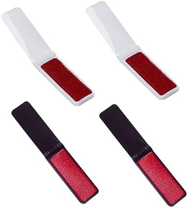 4 Pack Reusable Mini Folding Lint Brushes for Portable Pet Hair and Dust Removal