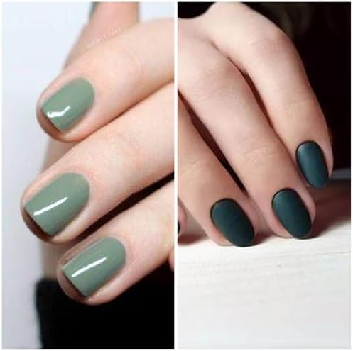 DANNEASY 16 Sheets Green Nail Wraps for Women Full Nail Polish Stickers Fresh Color Self Adhesive Nail Polish Strips Glitter Nail Strips Gel Fingernail Sticker Nails with Nail File, Cuticle Stick - Image 5