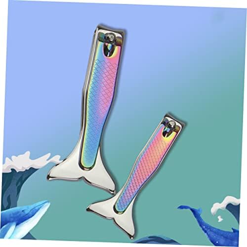 4pcs Nail Clippers Portable Nail Clipper Nail Care Supply Nail Trimmer Little Fish Nail Clipper Kit De Manicura Nursing Nail Kits Manicure Clipper Stainless Steel Handle Household - Image 6