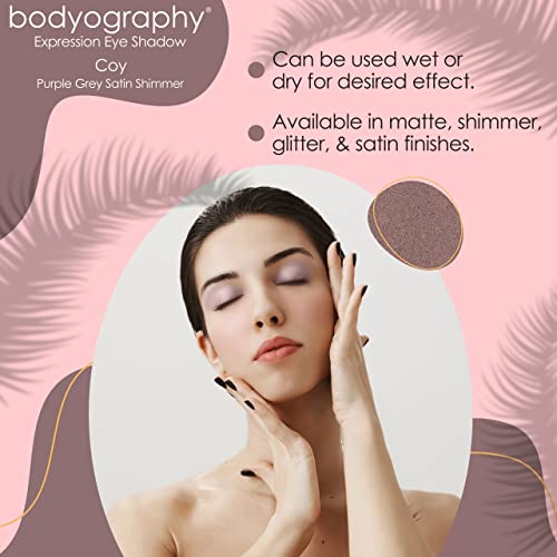 Bodyography Expressions Eye Shadow - Multi-Functional Eye Shadow - Rich, Dense, and Silky Smooth (Coy (Purple Grey Satin Shimmer)) - Image 5