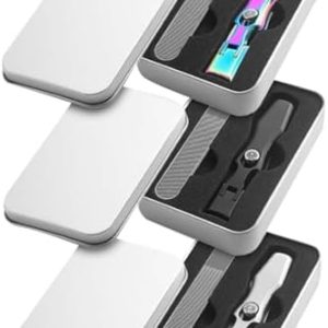 Nail Clippers with Nail File 3 Sets Ergonomic Stylish Nail Clippers with Catcher Sharp Rivet Switch Iron Box Fingernail Toenail Clippers Nail Clippers