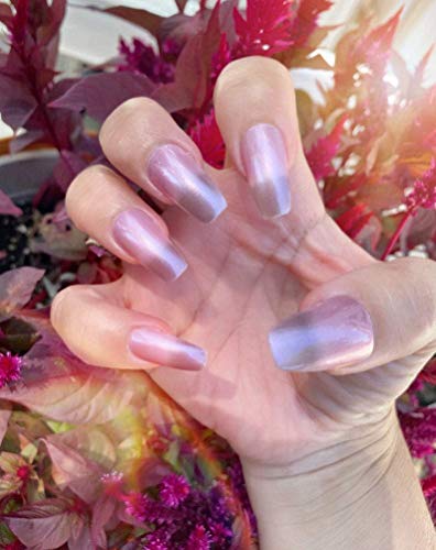 Purple Shimmer Thermal Color Changing Nail Polish, Purple to Pink Polish : Twilight - Image 7