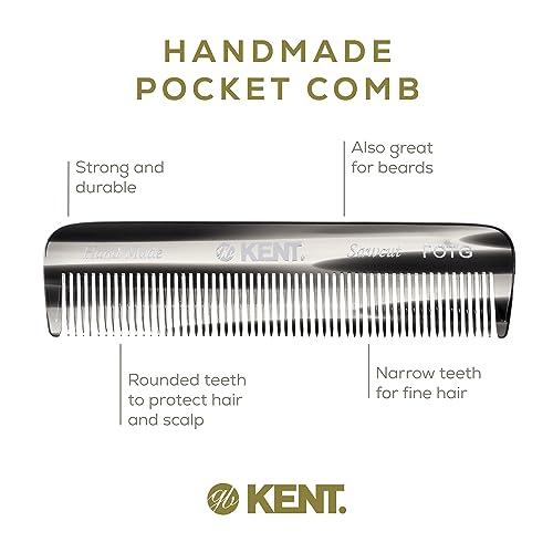 Kent Combs for Men Beard Comb Set, Pocket Comb Beard Kit for Men for Travel and Home Care, Mustache Comb for Men, Mini Comb Beard Combs for Mens Grooming, Handmade Kent Comb Mens Beard Grooming Set - Image 4