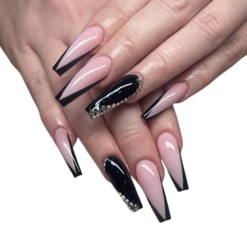 NABulous Soft Gel Coffin Shaped Gel Nail Tips Long Length - Durable Full Cover Nail Tips - Made From Real Soft Gel, 10 Sizes, 500 Pieces - Easy To Remove (Coffin Long)