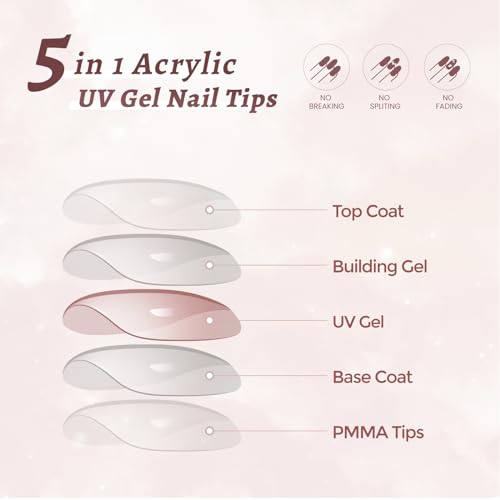 150 Pcs Short Square White French Tip Press on Nails with Glue - Image 3