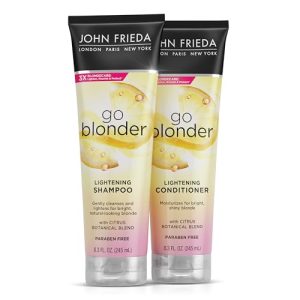 John Frieda Sheer Blonde Go Blonder Shampoo Conditioner Set 8.3 oz Blonde Hair