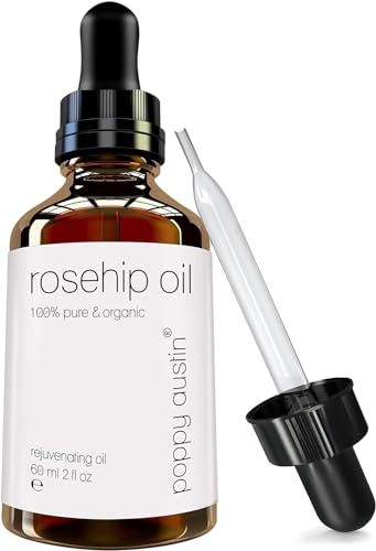 Poppy Austin Organic Rosehip Oil 2oz for Face and Skin